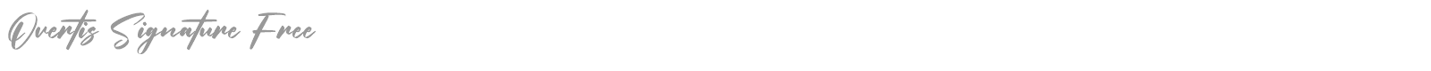 Overtis Signature font preview